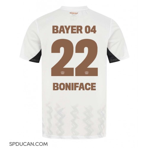 Muški Nogometni Dres Bayer Leverkusen Victor Boniface #22 Gostujuci 2024-25 Kratak Rukav